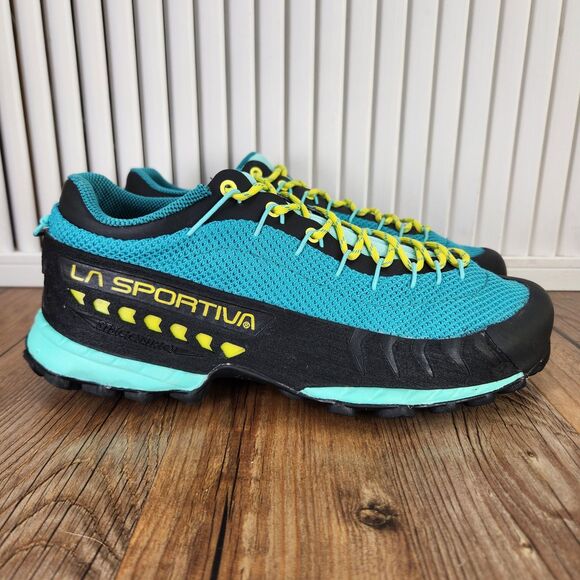 La Sportiva TX3 Approach Shoes Womens Sz 8 Blue Black Vibram Trail Hiking Climb - Picture 1 of 9
